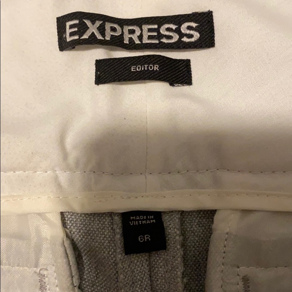 Express Editor Light Gray Slacks - image 3